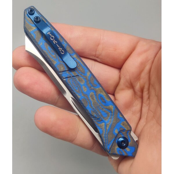Tokisu Blue Mix Micarta Taschenmesser 7Cr17MoV Stahl