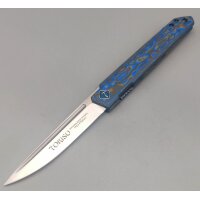 Tokisu Blue Mix Micarta II Taschenmesser 7Cr17MoV Stahl