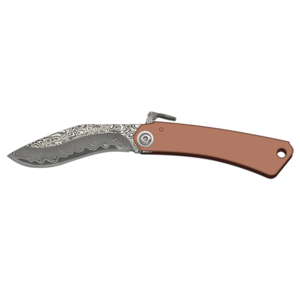 Albainox Messer Damast 67 Lagen Kukri Friction Folder Stahlgriff
