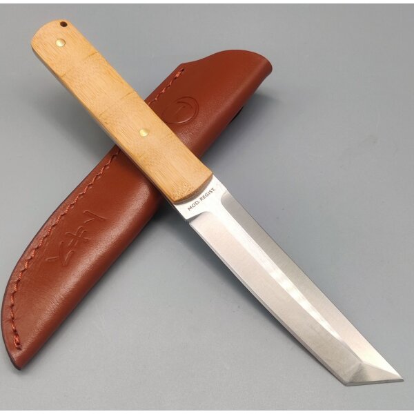 Tokisu Bamboo Tanto Messer 7Cr17MoV Stahl Bambusholz