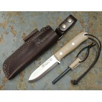 Joker Trampero S 14C28N Micarta Braun inkl. Feuerstarter...