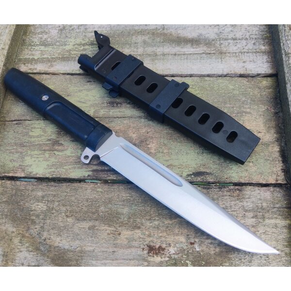 Albainox Rockstopper Satin Fixed Blade Fahrtenmesser 3Cr13MoV Stahl