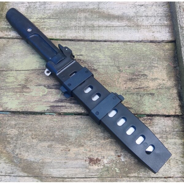 Albainox Rockstopper Satin Fixed Blade Fahrtenmesser 3Cr13MoV Stahl