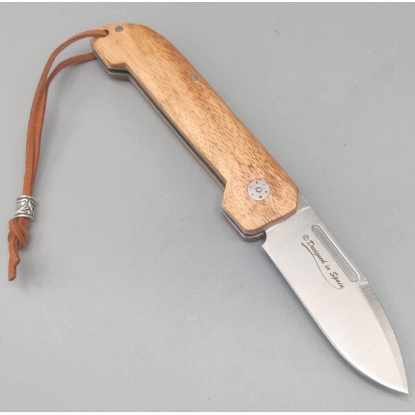 Albainox Zebra Wood Taschenmesser Slipjoint 3Cr13MoV Stahl