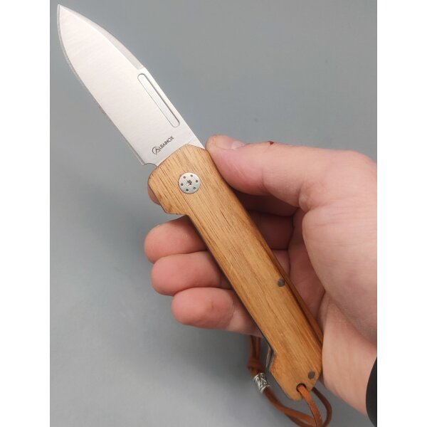 Albainox Zebra Wood Taschenmesser Slipjoint 3Cr13MoV Stahl