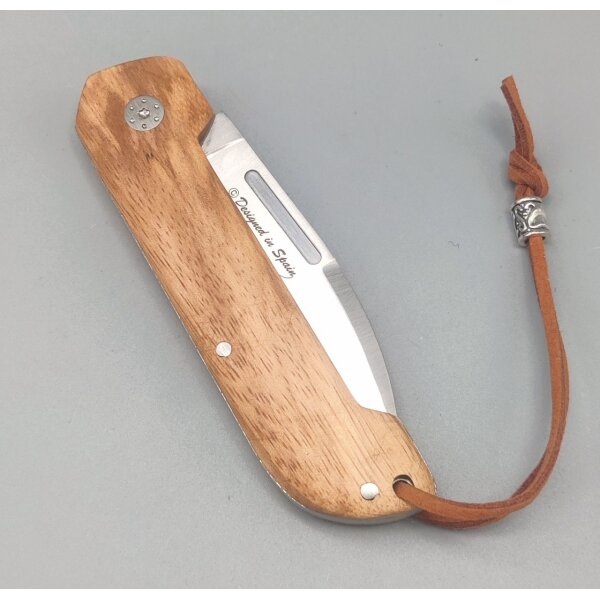 Albainox Zebra Wood Taschenmesser Slipjoint 3Cr13MoV Stahl