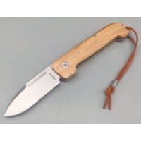 Albainox Zebra Wood Taschenmesser Slipjoint 3Cr13MoV Stahl