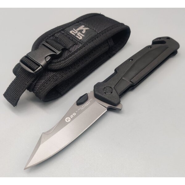 K25 taktisches Rettungsmesser Taschenmesser mit Titan Coating und Nylon Etui - 25241