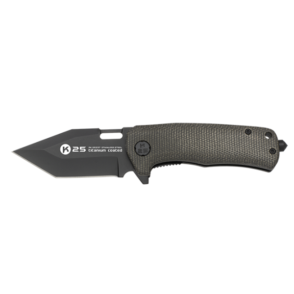 K25 Tactical Lil Tanto Taschenmesser 7Cr17MoV Stahl Micarta