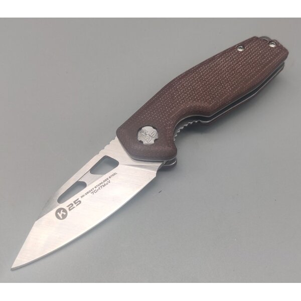 K25 Lil Caramel Micarta Taschenmesser 7Cr13MoV Stahl