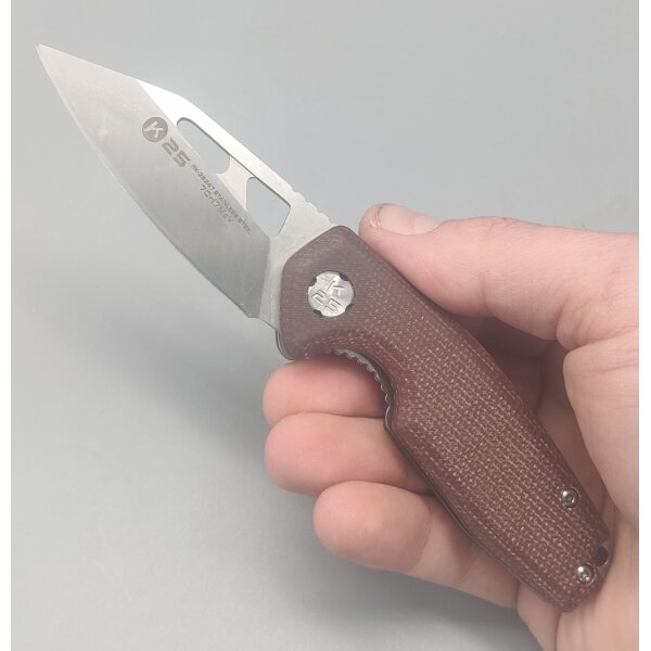 K25 Lil Caramel Micarta Taschenmesser 7Cr13MoV Stahl