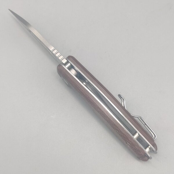 K25 Lil Caramel Micarta Taschenmesser 7Cr13MoV Stahl