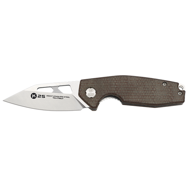 K25 Lil Caramel Micarta Taschenmesser 7Cr13MoV Stahl