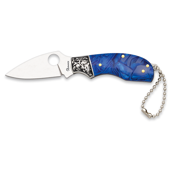 Albainox Blue Acrylic Taschenmesser Slipjoint