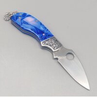 Albainox Blue Acrylic Taschenmesser Slipjoint
