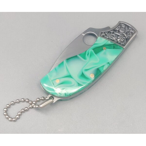 Albainox Green Acrylic Taschenmesser Slipjoint