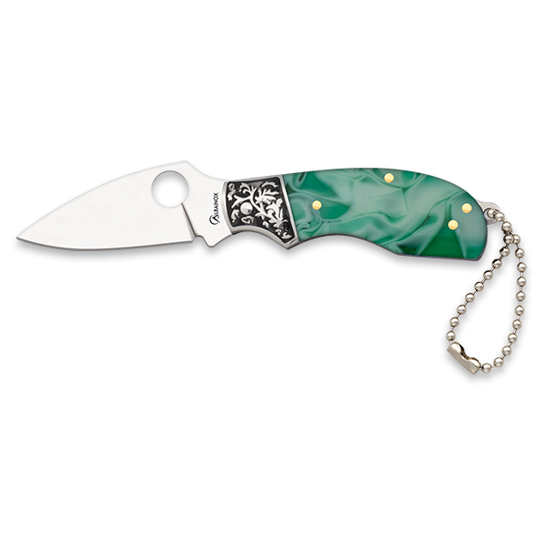 Albainox Green Acrylic Taschenmesser Slipjoint