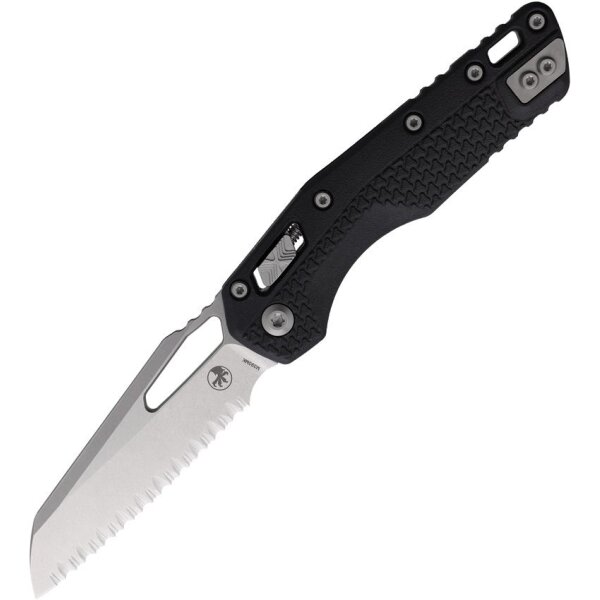 Microtech MSI Ram-Lok M390MK Stahl und Stonewash Finish Serrated