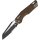 Microtech MSI Ram-Lok Tri Grip DE PS  Partial Serrated M390MK Stahl und Dark Earth Polymer Griff
