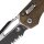 Microtech MSI Ram-Lok Tri Grip DE PS  Partial Serrated M390MK Stahl und Dark Earth Polymer Griff