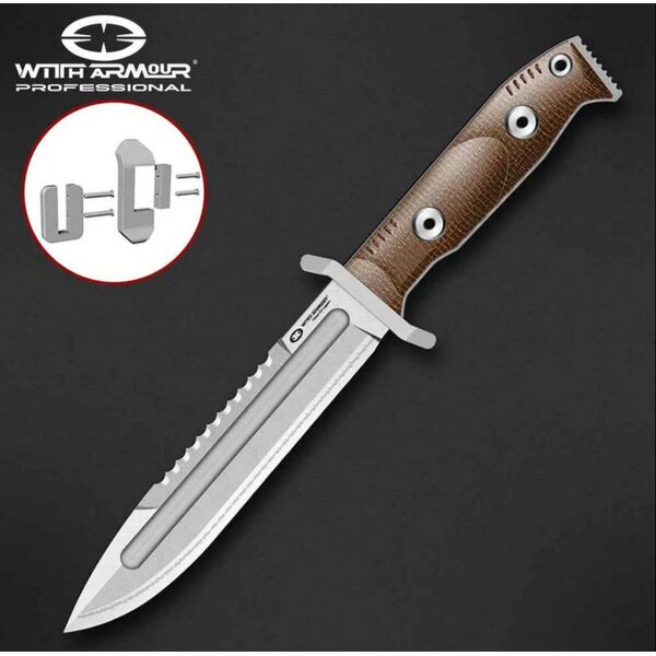 WithArmour Professional StormL-TN Outdoormesser WA Laminatstahl Micarta