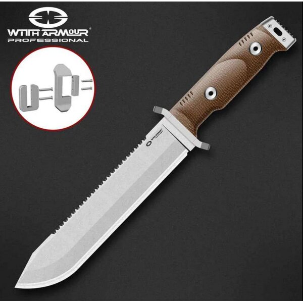 WithArmour Professional StormX-TN Outdoormesser WA Laminatstahl Micarta