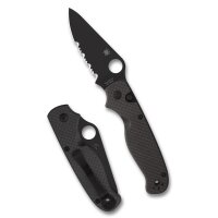 Spyderco ButtonUp Taschenmesser 8Cr13MoV Stahl Carbon/G10