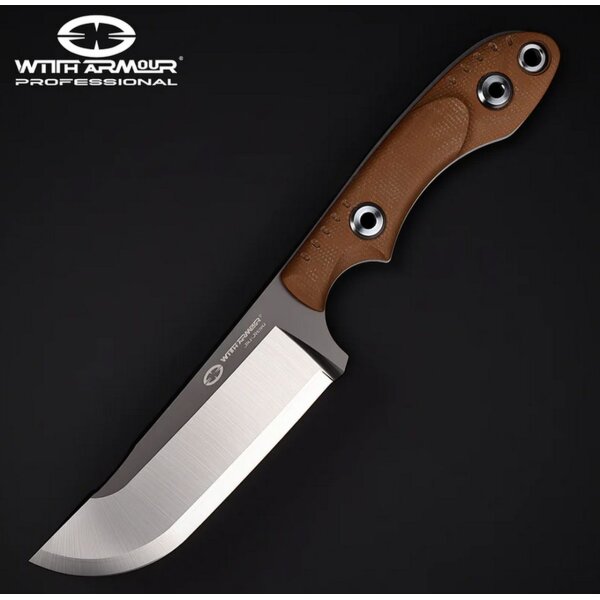 WithArmour Professional BackUp-TN Outdoormesser WA Laminatstahl Micarta