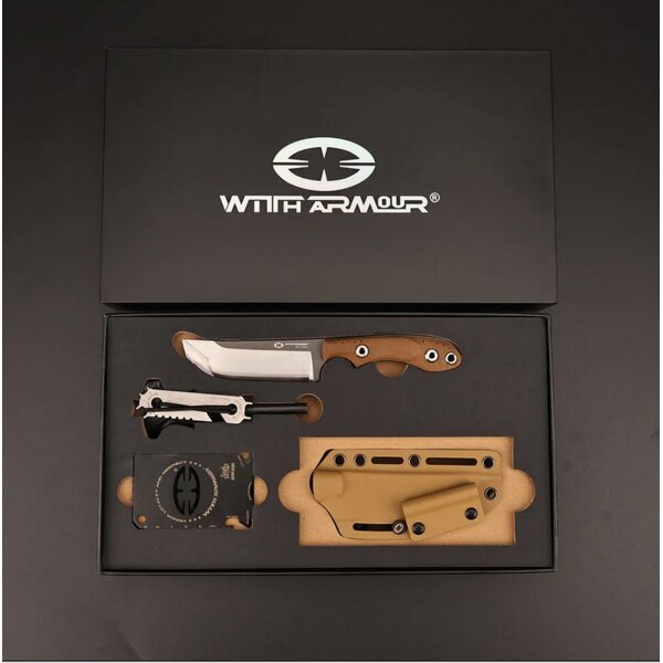 WithArmour Professional BackUp-TN Outdoormesser WA Laminatstahl Micarta