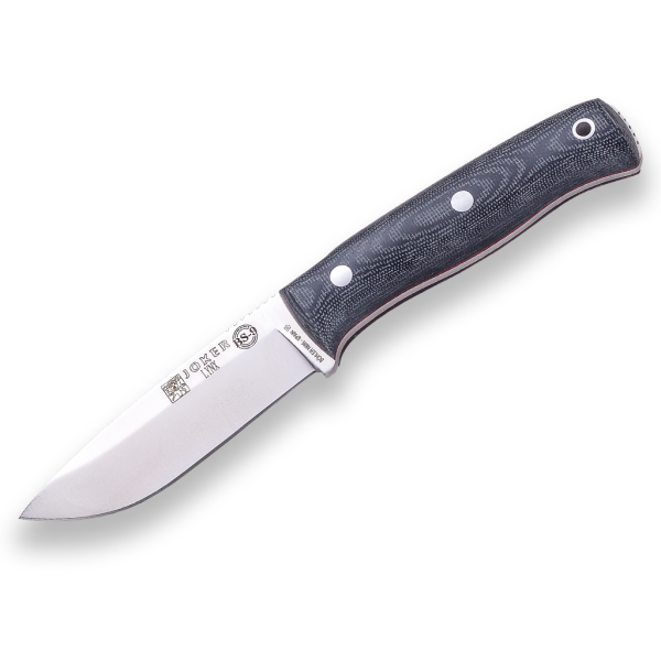 Joker Lynx N695 Stahl Micarta Griff Schwarz inkl. Lederscheide