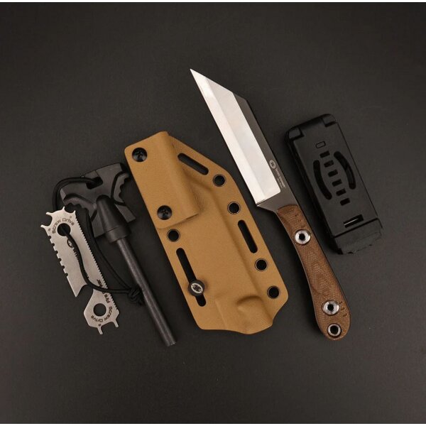 WithArmour Professional VikingNeck-TN Outdoormesser WA Laminatstahl Micarta