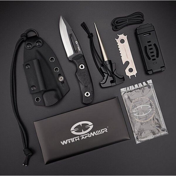 WithArmour Professional FuryCompact-BK Outdoormesser WA Laminatstahl SCFG10