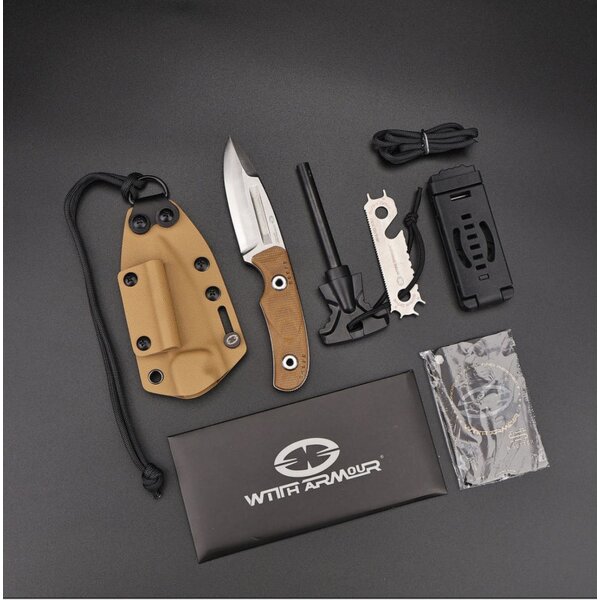 WithArmour Professional FuryCompact-TN Outdoormesser WA Laminatstahl Micarta