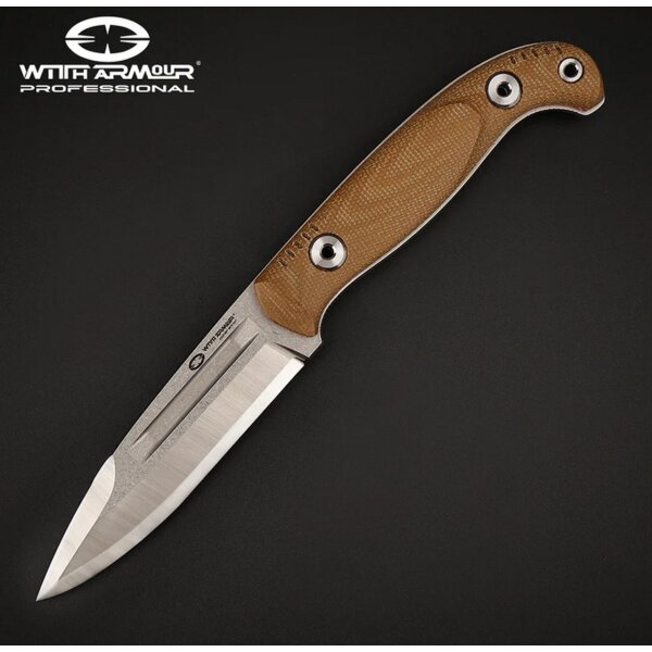 WithArmour Professional Fury Spike-TN Outdoormesser WA Laminatstahl Micarta
