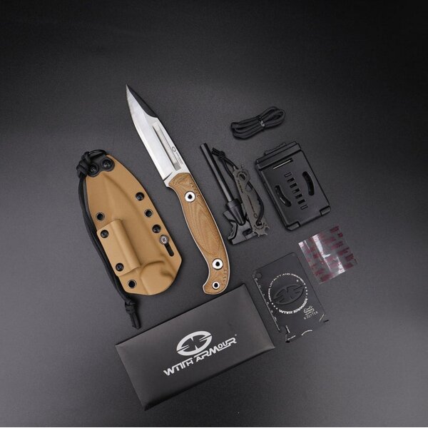WithArmour Professional Fury Spike-TN Outdoormesser WA Laminatstahl Micarta