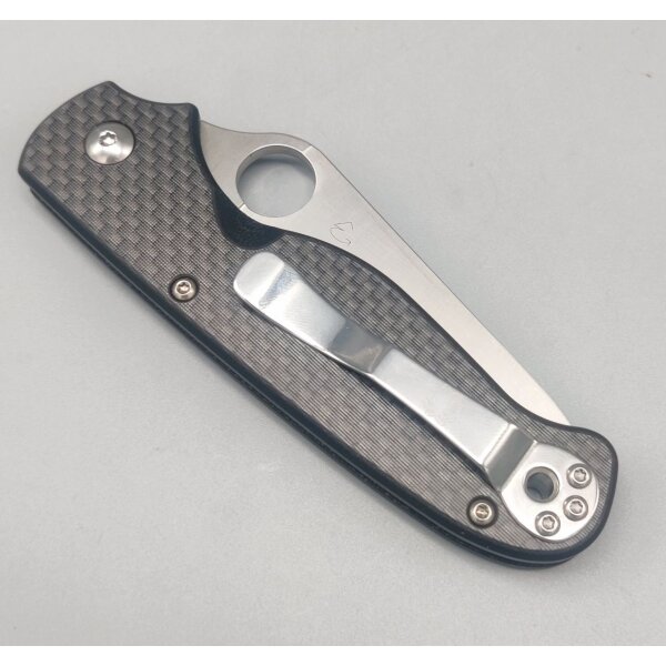Spyderco ButtonUp Taschenmesser 8Cr13MoV Stahl Carbon/G10