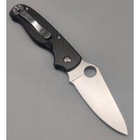 Spyderco ButtonUp Taschenmesser 8Cr13MoV Stahl Carbon/G10