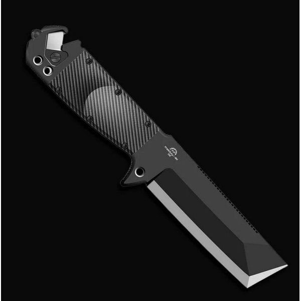 WithArmour Professional Preik Duty I-BK Tactical Knife Pry Knife D2 Stahl