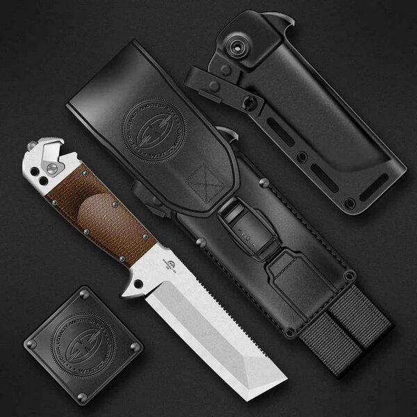WithArmour Professional Preik Duty I-TN Tactical Knife Pry Knife D2 Stahl