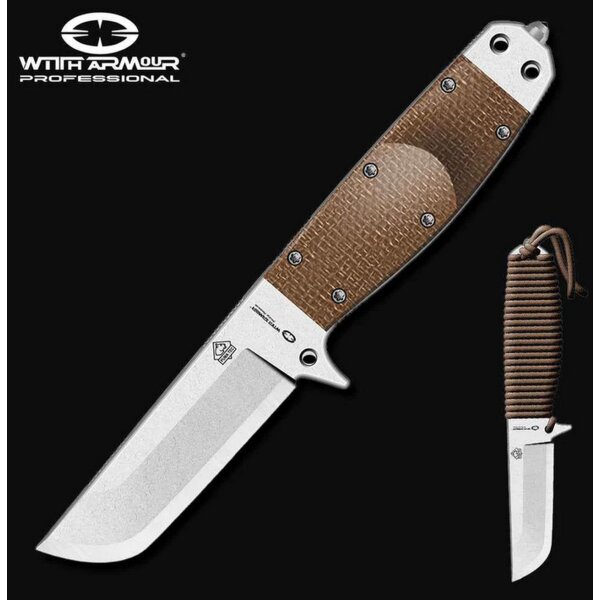 WithArmour Professional Preik Duty II-TN Tactical Knife Pry Knife D2 Stahl
