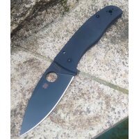 Spyderco Bodacious G10 Black Blade PlainEdge Compression...