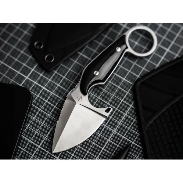 Böker Plus Enki Fixed festehendes Messer mit Micarta D2 Stahl Design von Engelbert Czaja 01BP0056