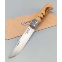 Opinel No. 8 Animalia Murmeltier Eichenholz Taschenmesser...