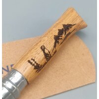Opinel No. 8 Animalia Murmeltier Eichenholz Taschenmesser...