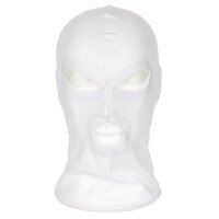 MFH Balaclava 3-Loch dünn weiß Sturmhaube