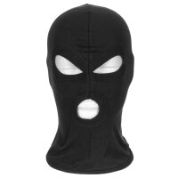 MFH Balaclava 3-Loch d&uuml;nn schwarz Sturmhaube
