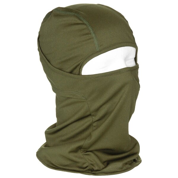 MFH Balaclava "Mission" 1-Loch dünn oliv Sturmhaube