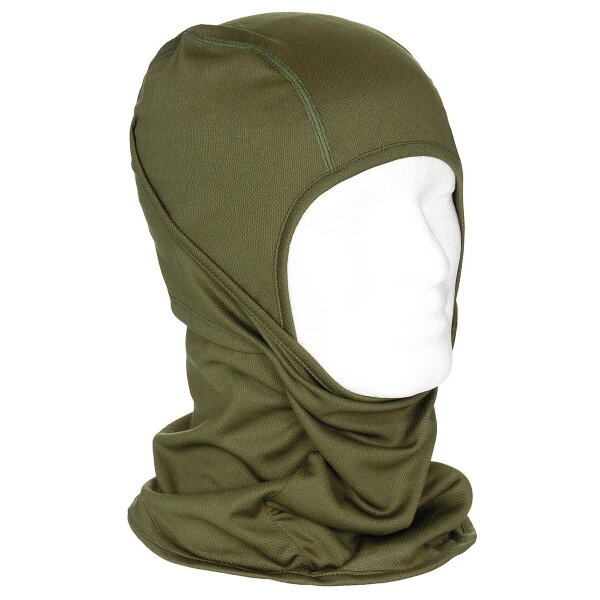 MFH Balaclava "Mission" 1-Loch dünn oliv Sturmhaube