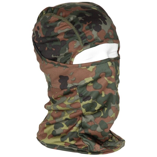 MFH Balaclava "Mission" 1-Loch dünn flecktarn Sturmhaube