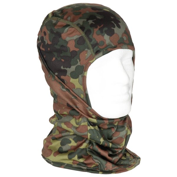 MFH Balaclava "Mission" 1-Loch dünn flecktarn Sturmhaube